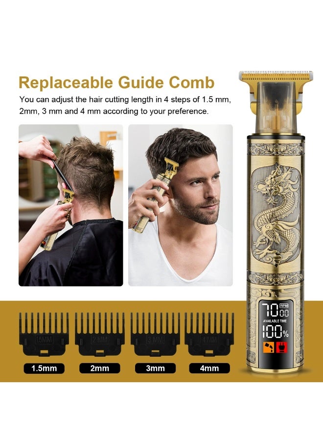 Professional Hair And Beard Clipper With High Capacity Li-ion Battery And Fast Charging, 6 Separate Comb Attachments and 1 Protection Cap | LED Display, Perfect for Home and Saloon - Image 3